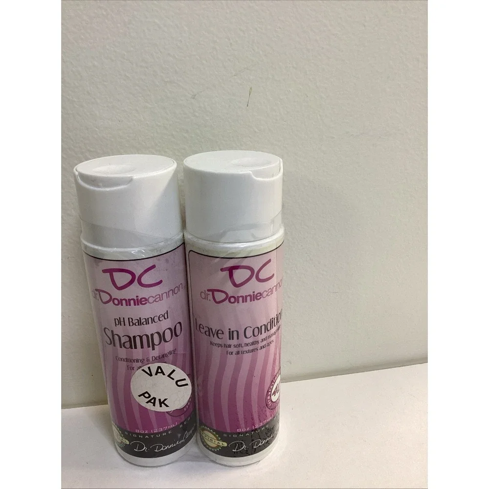 DC PH Balanced Shampoo and Leave In Conditioner 8 oz Discontinued Donnie Cannon